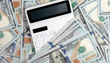 cash with calculator - cash management