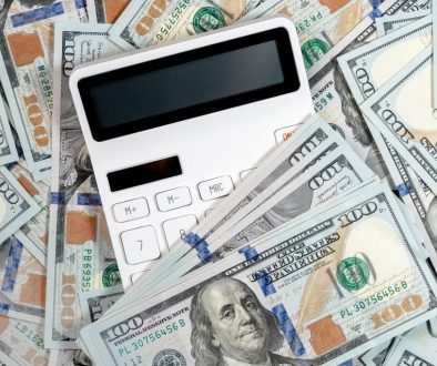 cash with calculator - cash management